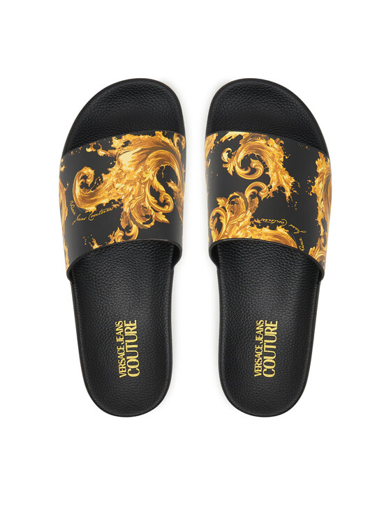 Versace Jeans Couture Шльопанці Versace Jeans Couture 80YA3SQ4 ZS365 G89 Чорний