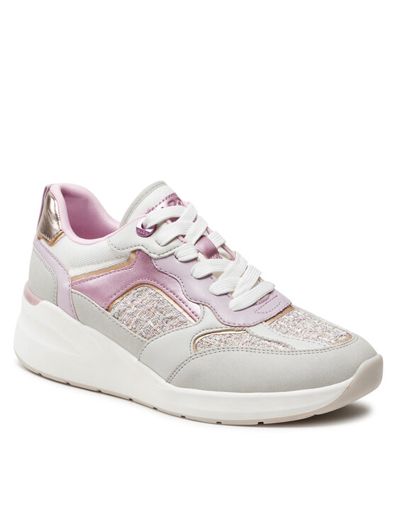 Aldo Sneakersy Aldo Ebalaeria 13740458 Srebrny