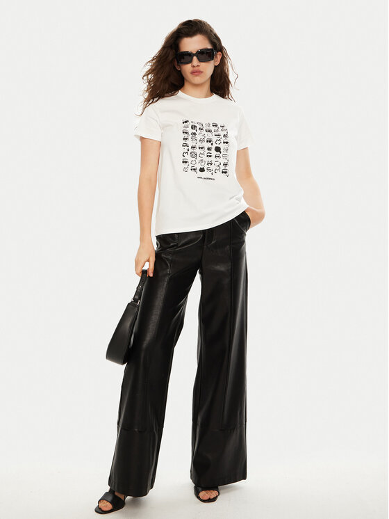 KARL LAGERFELD KARL LAGERFELD Camiseta A1W17124 Blanco Regular Fit