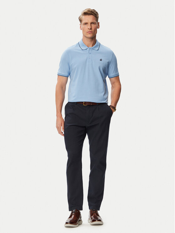 Beverly Hills Polo Club Beverly Hills Polo Club Polo P-SS26M-P42561BBU Azul claro Regular Fit