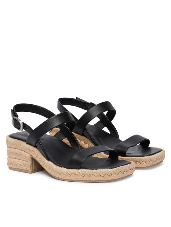 Calvin Klein Sandale Calvin Klein Block Heel Espa 50 Slingb Lth HW0HW02903 Crna