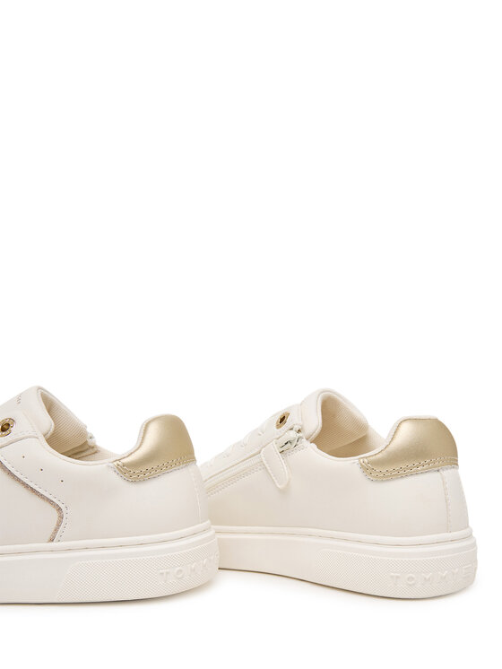 Tommy Hilfiger Sneakersy Tommy Hilfiger Low Cut Lace-Up T3A9-34248-1355 D Bílá