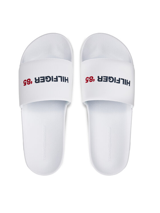 Tommy Hilfiger Чехли Tommy Hilfiger Hilfiger 85 Pool Slide FM0FM05021 Бял