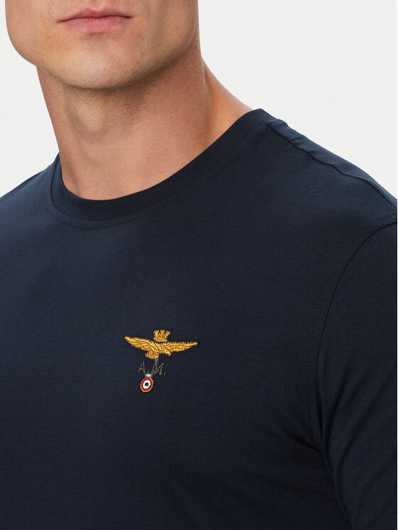 Aeronautica Militare Aeronautica Militare Camiseta 262TS1580UJ00372 Azul marino Regular Fit