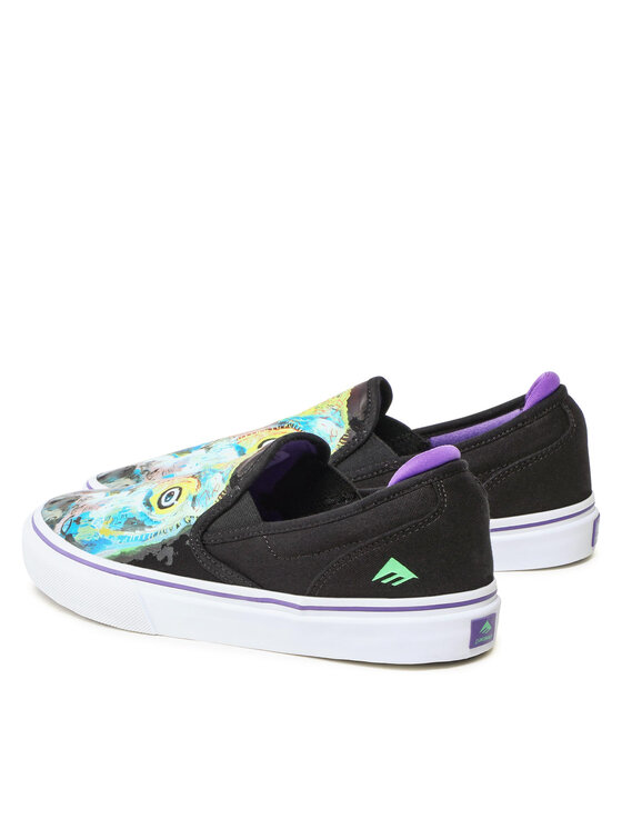 Emerica Tenisówki Emerica Wino G6 Slip-On X Dinosaur Jr. 6107000253 Czarny