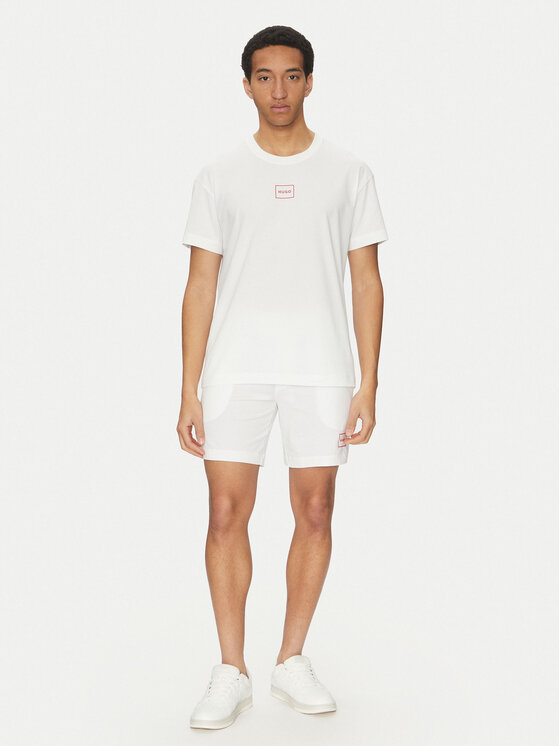 HUGO HUGO Футболка Laze 50525236 Білий Relaxed Fit