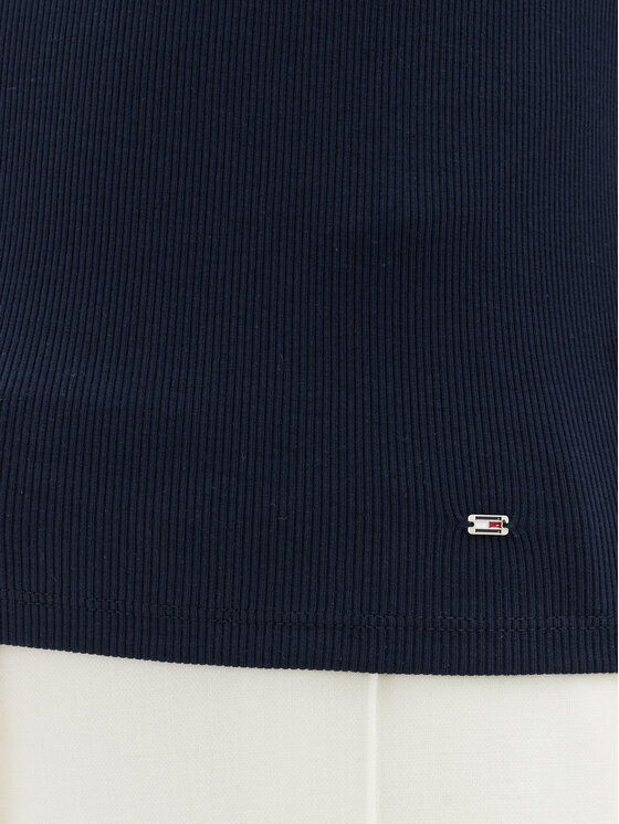 Tommy Hilfiger Tommy Hilfiger Top WW0WW44572 Blu scuro Slim Fit
