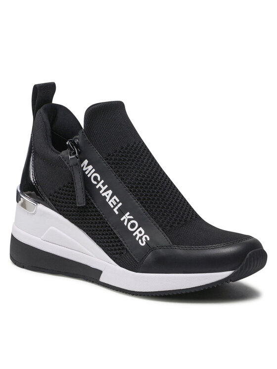 MICHAEL Michael Kors Снікерcи MICHAEL Michael Kors Willis Wedge Trainer 43S2WIFS1D Чорний