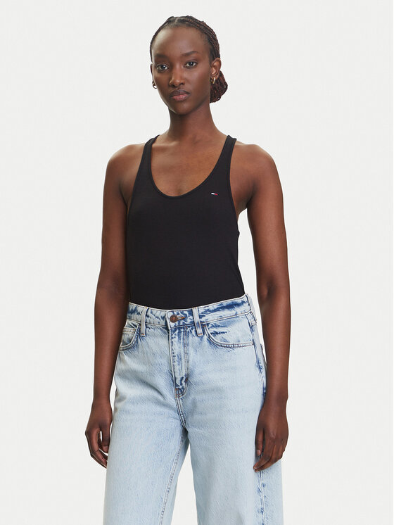 Tommy Jeans Tommy Jeans Top DW0DW20917 Nero Regular Fit