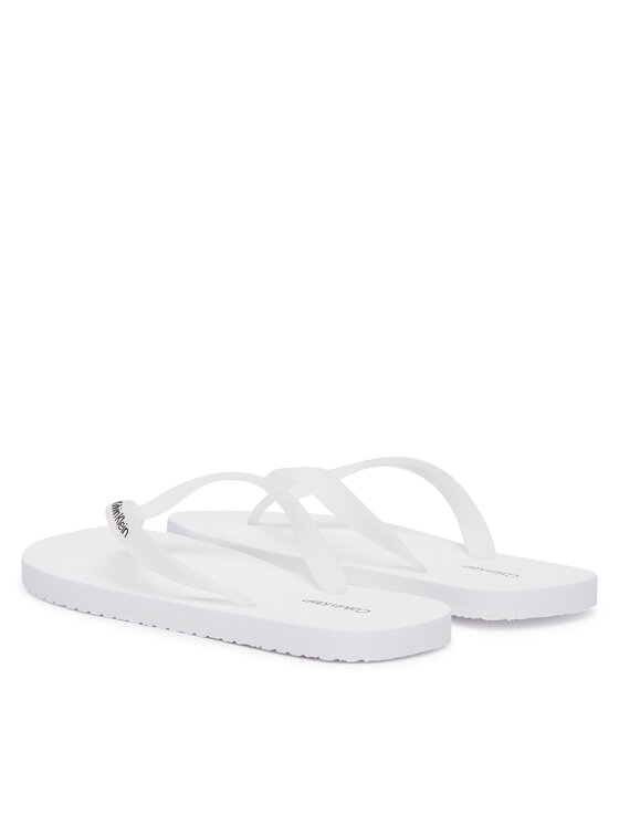 Calvin Klein Infradito Calvin Klein Logo Strap HM0HM02105 Bianco