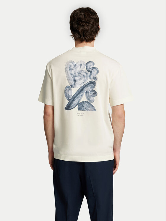 Selected Homme Selected Homme Футболка Will 16097225 Écru Relaxed Fit