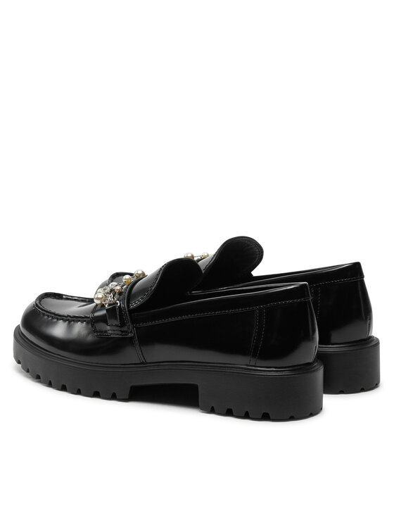 Tory Burch Лофери Tory Burch Embellished Classic Lug Loafer 165828 Чорний