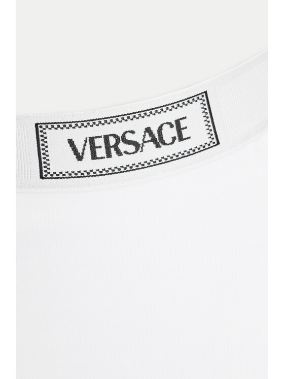 Versace Versace Класичні труси з високою талією 1013505 Білий