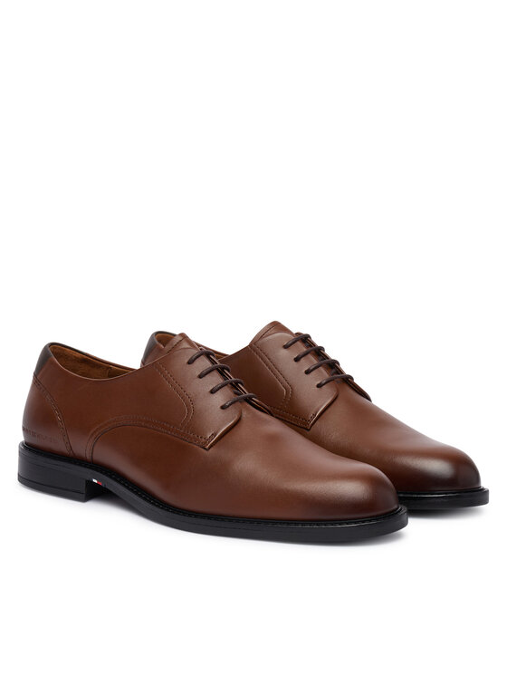 Tommy Hilfiger Cipele Tommy Hilfiger Corporate Dressy Lth FM0FM06023 Smeđa