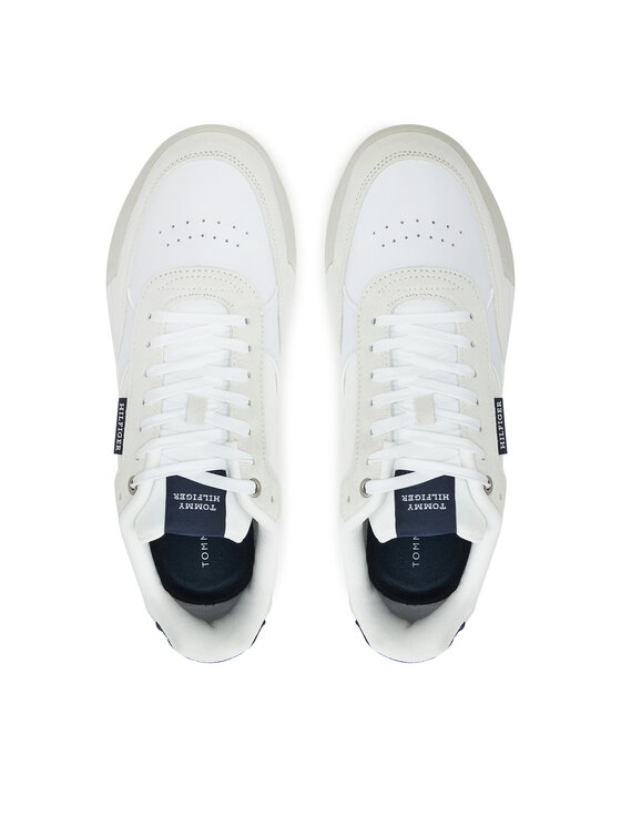 Tommy Hilfiger Sneakers Tommy Hilfiger Retro Runner Mix Rwb FM0FM05371 Alb