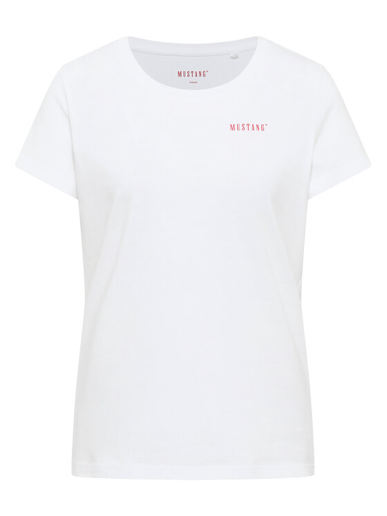 Mustang Mustang Camiseta Alma 1016748 Blanco Regular Fit