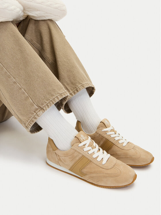 LAUREN RALPH LAUREN Sneakersy LAUREN RALPH LAUREN Dani Lw 802P15837001 Beżowy