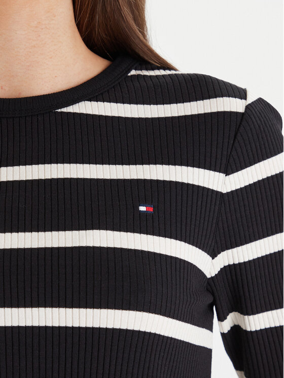 Tommy Hilfiger Tommy Hilfiger Camiseta WW0WW47308 Negro Slim Fit