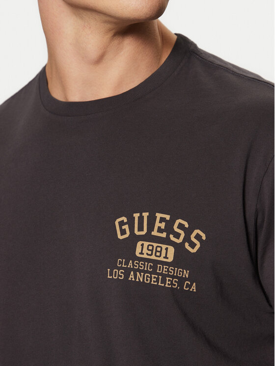Guess Guess Футболка M5RI86 K9RM1 Чорний Regular Fit