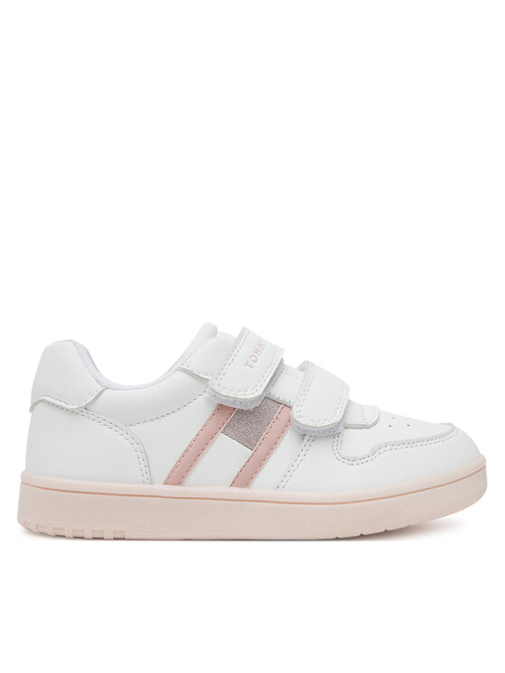 Tommy Hilfiger Sneakers Tommy Hilfiger Flag Low Cut Velcro Sneaker T1A9-33730-1439 S Alb