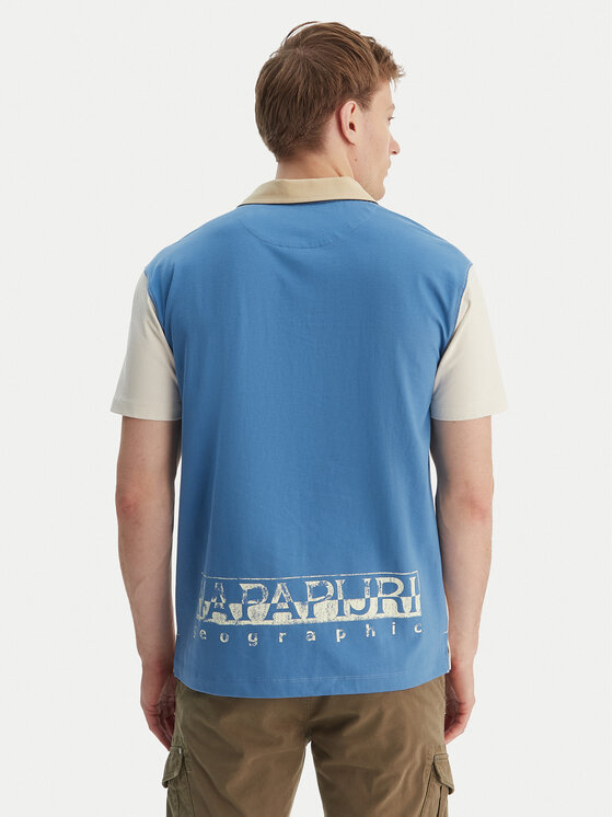 Napapijri Napapijri Polo E-Reflect NP0A4H4B Écru Relaxed Fit