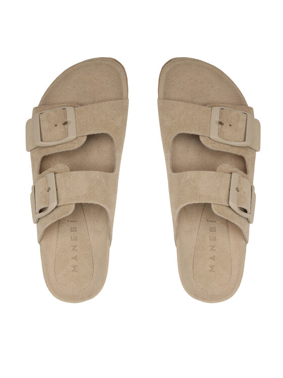 Manebi Шльопанці Manebi Traveler Nordic Sandals K 1.1 RT Бежевий