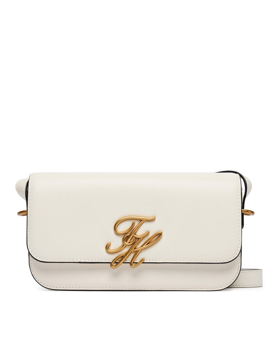 Tommy Hilfiger Torebka Tommy Hilfiger Th Script Flap Crossover AW0AW18399 Biały