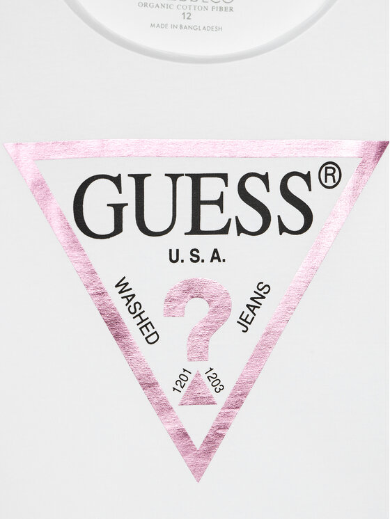 Guess Guess Футболка J73I56 K8HM0 Білий Regular Fit