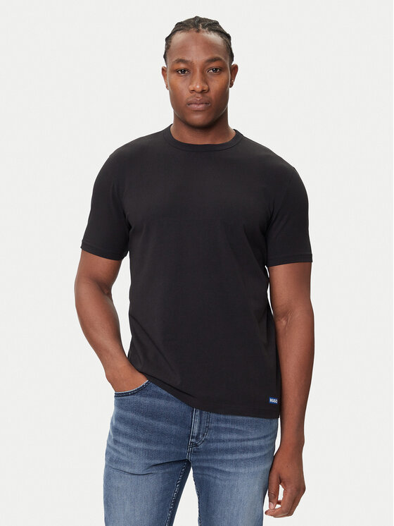 HUGO HUGO Conjunto de camisetas Naolo 50546933 Negro Regular Fit