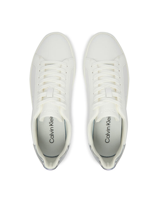 Calvin Klein Superge Calvin Klein Low Pro Cups Laceup Lth Met HW0HW02846 Bela