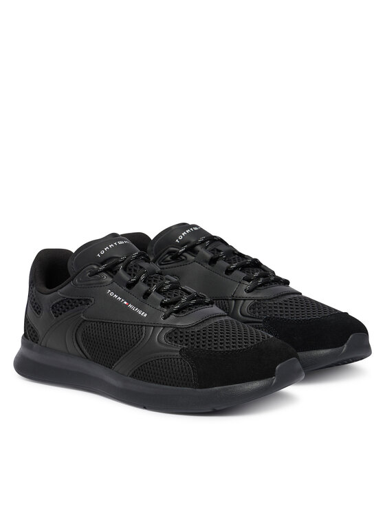 Tommy Hilfiger Zapatillas Tommy Hilfiger Lightweight Runner Monocolor FM0FM05928 Negro