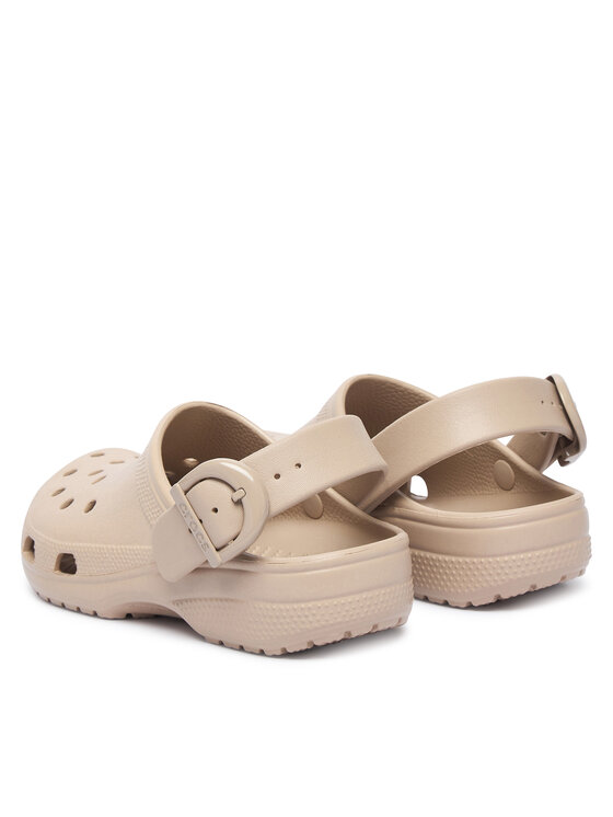 Crocs Natikači Crocs Classic Enamel Buckle Clog 213347 Bež