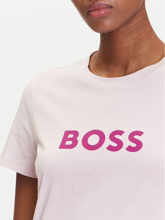 BOSS BOSS Футболка C_Elogo_5 50501139 Рожевий Regular Fit