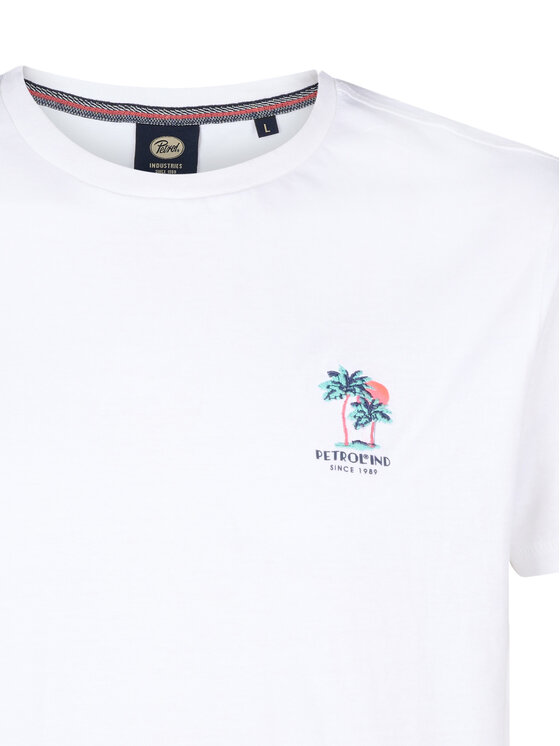Petrol Industries Petrol Industries Camiseta M-1050-TSR644 Blanco Regular Fit