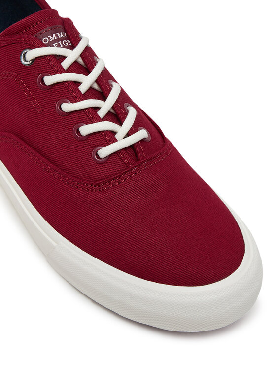 Tommy Hilfiger Teniși Tommy Hilfiger Hi Vulc Oxford Twill FM0FM05400 Roșu