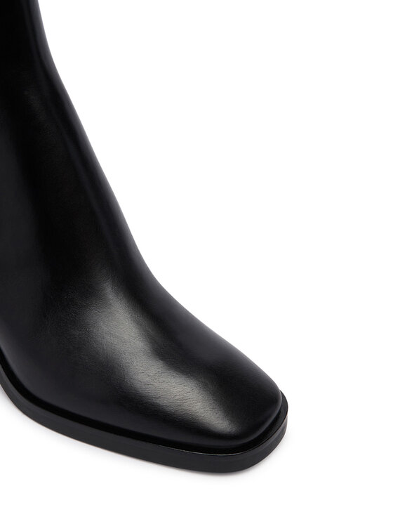 Calvin Klein Μποτάκια Calvin Klein Block Heel Chelsea Boot Lth HW0HW03177 Μαύρο