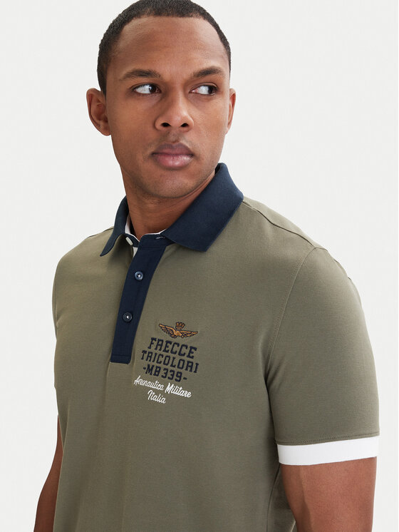 Aeronautica Militare Aeronautica Militare Polo 261PO1908UP00191 Verde Slim Fit