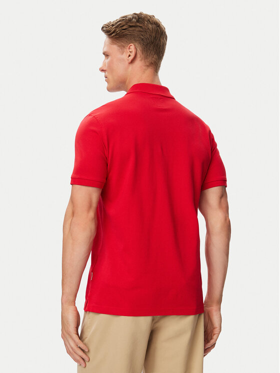 Beverly Hills Polo Club Beverly Hills Polo Club Polo P-SS26M-P42560_Navy LogoWRED Rojo Regular Fit