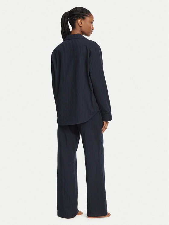 Tommy Hilfiger Tommy Hilfiger Pijama UW0UW06693 Azul marino Relaxed Fit