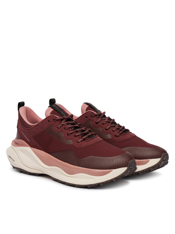Clarks Sneakersy Clarks Pace Trail Go Wp 26328930 Bordová