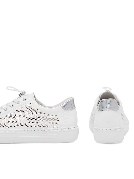Rieker Sneakersy Rieker L9853-80 Biały