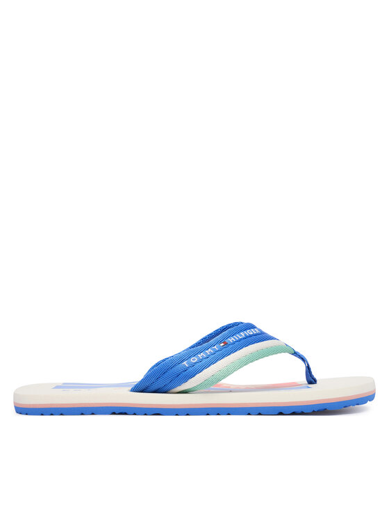 Tommy Hilfiger Infradito Tommy Hilfiger Patch Hilfiger Beach Sandal FM0FM05903 Blu