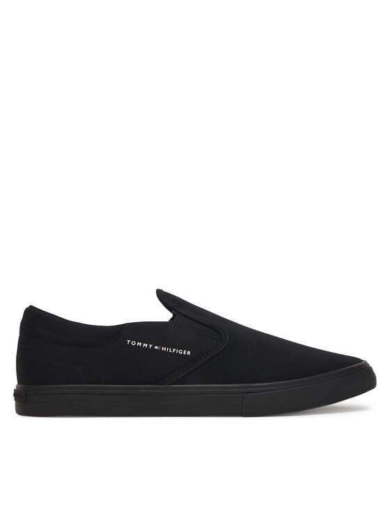 Tommy Hilfiger Tenisówki Tommy Hilfiger Vulc Core Slip On FM0FM05689 Czarny