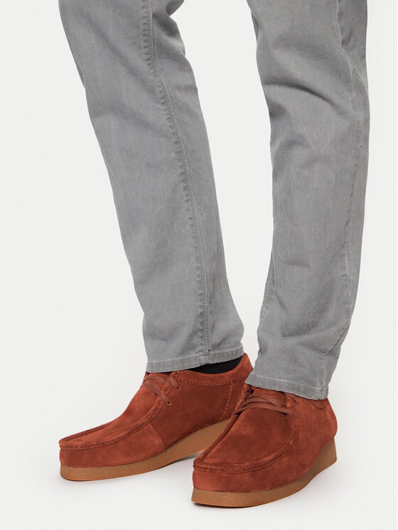 Mocasines Clarks Wallabee Evo 26178278 Naranja | Zapatos.es