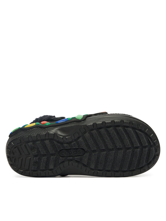 Crocs Klapki Crocs Classic Lined Holiday Lights Clog 212054 Czarny
