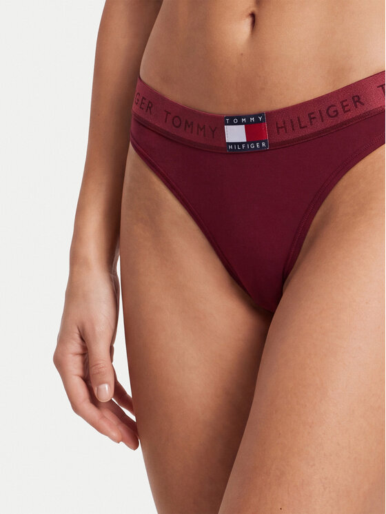 Tommy Hilfiger Tommy Hilfiger Tangas UW0UW06682 Rojo oscuro