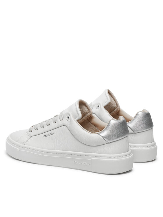 Calvin Klein Sneakers Calvin Klein Cupsole Lace Up W/Ml HW0HW02288 Bianco