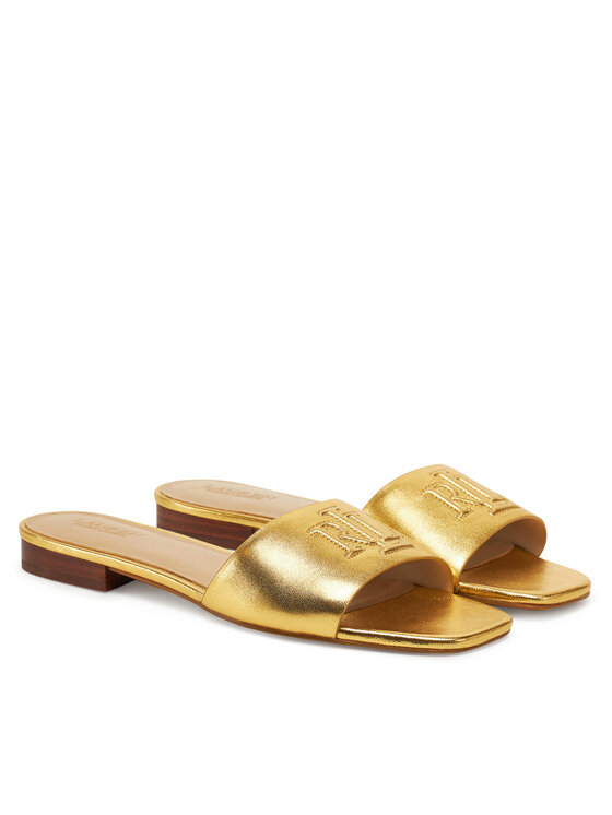 LAUREN RALPH LAUREN Чехли LAUREN RALPH LAUREN 802970531002 Златист
