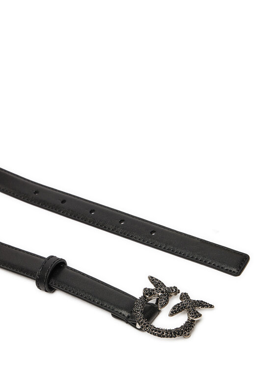 PINKO Sieviešu josta PINKO Love Berry H2 Belt AI 24-25 PLT01 100143 A2A9 Melns