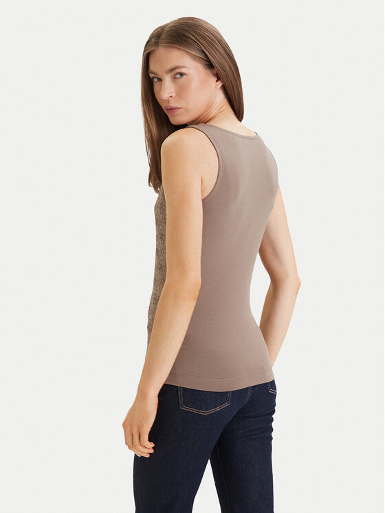 Guess Guess Top W6GP10 K2932 Rjava Regular Fit